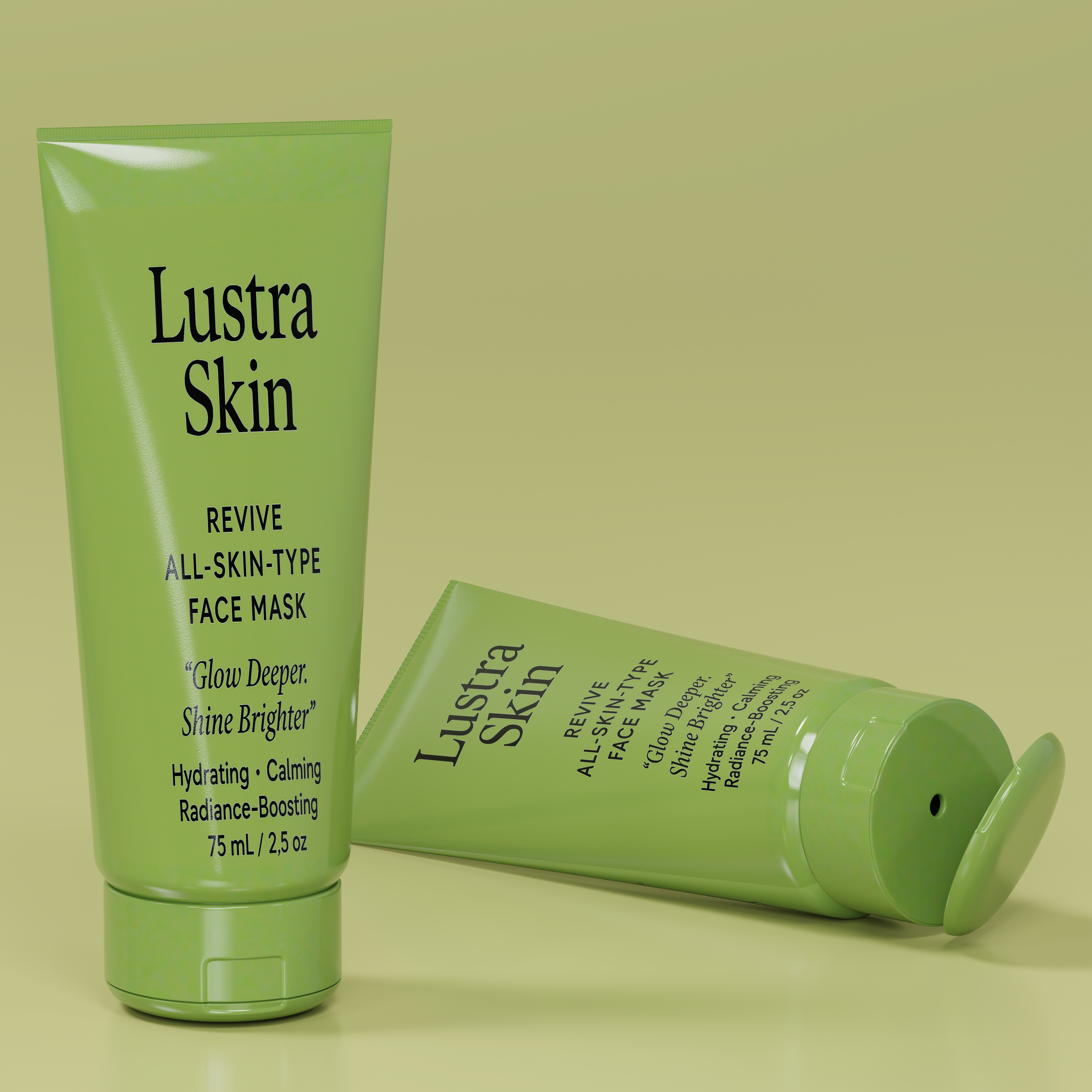 Realistic 3D Packaging Design for Cosmetic Tube | Skincare Product Visualization