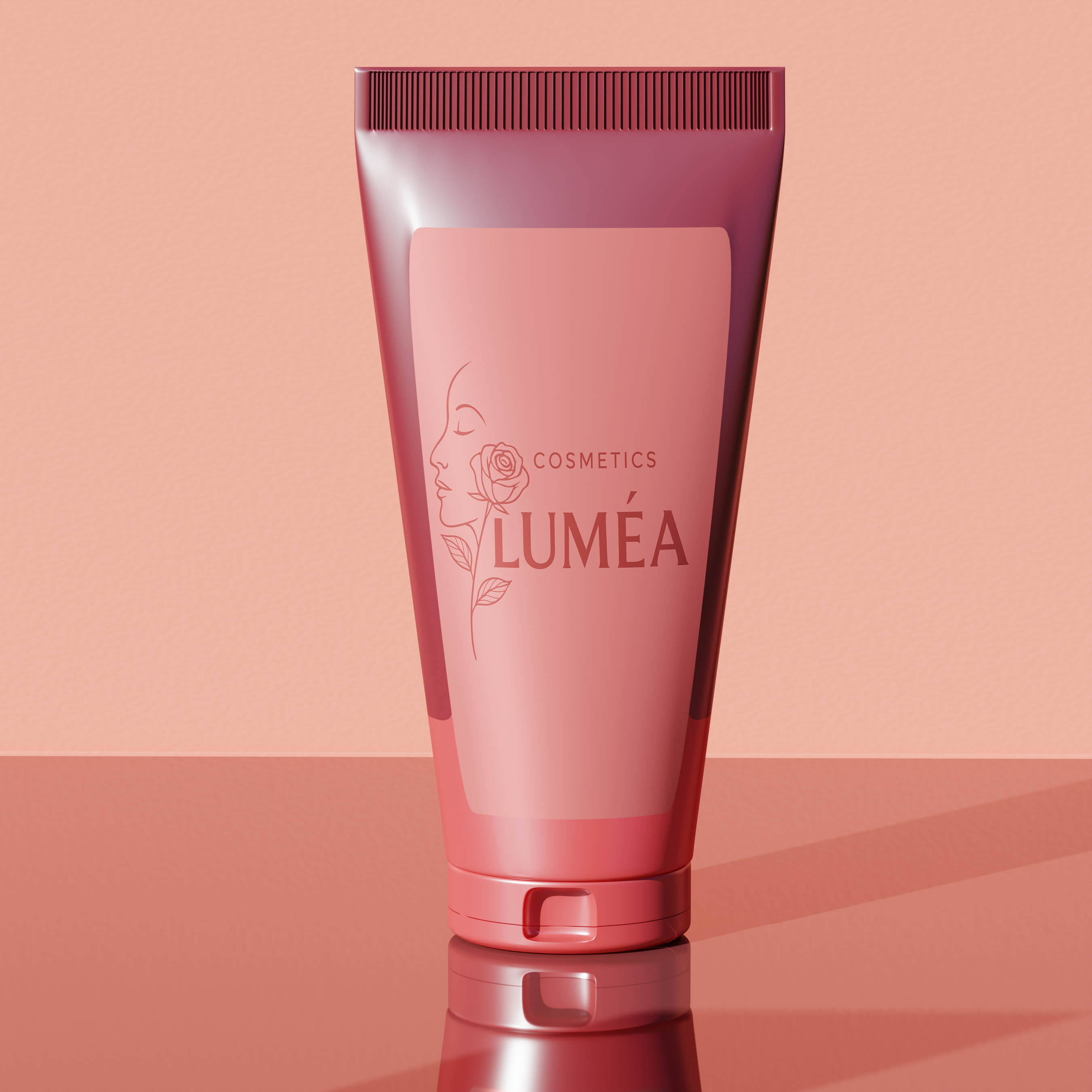 Luxury Cosmetic Tube 3D Mockup – Blender Product Render for Skincare & Beauty Brand Packaging Design